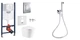 Инсталляция Grohe 6в1 с безободковым унитазом Koller Pool Orion Tornado и хромированным гигиеническим душем Qtap (GKOTQCRM) - изображение 1