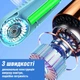 Безлопастный вентилятор на шею аккумуляторный FAN-01 трехскоростной 1200 mAh и питание от usb Зеленый - изображение 5
