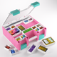 Двосторонній футляр Gamegenic Game Castle Pink/White/Teal GGS22037ML (4251715414552) - зображення 7