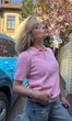 Футболка-поло женская розовая М - изображение 2