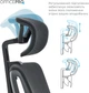 Кресло компьютерное офисное эргономичное OfficePro Harmony OC310-B-B-B Black - изображение 7