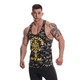 Спортивна чоловіча майка Golds Gym String Vest Sn19 - Camo Black XXL - зображення 1