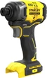 Акумуляторний безщітковий ударний гайковерт Stanley FatMax Li-Ion 18 В, 165 Нм, 2800 об/хв, 3100 уд/хв, патрон HEX 6,35 мм SFMCF810B - зображення 1