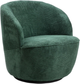 Крісло поворотне Homla SVINGEN FASO 65.5 x 77 x 69 см Green (5906496719332) - зображення 1
