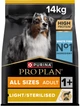 Сухой корм для взрослых собак Purina Pro Plan с избыточной массой тела и/или стерилизованных с белой рыбой 14 кг (8445290525338) - изображение 1