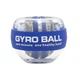Кистьовий гіроскопічний тренажер для зап’ястя еспандер Gyroball з LED підсвічуванням синій - зображення 1