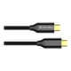 Дата кабель USB-C to USB-C 1.0m USB3.2 (20Gbps 4K PD100W) Gen2 5А black ColorWay (CW-CBPDCC062-BK) - зображення 2