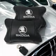 Автомобильные подушки на подголовник Skoda из натуральной кожи, 2 шт - изображение 6