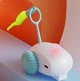 Игрушка мышка для котов подвижная машинка с перьям Drift Pet Toy Car EG-611 Бирюзовая - изображение 1