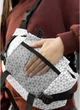Большая женская поясная сумка бананка тканевая городская Sambag DynamicDart с принтом Square 60512 - изображение 8