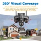 Зовнішня 20 MP IP камера Overscam 4 об’єктива 8K WiFi FFVideo - изображение 6