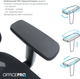 Крісло комп'ютерне OfficePro Wave OC670-B-B-B Black - зображення 8