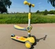 Детский самокат трехколесный Skyper для детей с подсветкой колес деки и мелодиями Детские трехколесные самокаты Желтый - изображение 3
