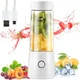 Портативна пляшка блендер для смузі Juicing Cup BSY002 з пластику 400 мл від USB Біла (127-14-16425) - зображення 2
