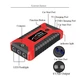 Пускозарядное устройство для автомобиля Jumpstarter JX27 на 99800 мАч с компрессором в кейсе Красно-черный (127-14-15227) - изображение 4
