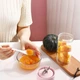 Портативная бутылка блендер для смузи Juicing Cup N8 из пластика 400 мл от USB Розовая (127-14-16426.1) - изображение 3