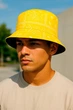 Двостороння панамка Fashion P0042-W 56-58 Чорний Жовтий - зображення 3