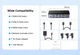 KVM-переключатель UGREEN AK500 HDMI 4K Dual Monitor KVM Switch 2 in 2 Out для подключения 2 мониторов и 2 ПК совместное использование клавиатуры, мыши, принтера поддержка HDR 3D Black (55455) - изображение 14