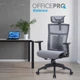 Крісло комп'ютерне офісне ергономічне OfficePro Balance OC620-B-DG-DG Black/Dark Gray - зображення 13