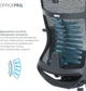 Крісло комп'ютерне офісне ергономічне OfficePro Balance OC620-B-DG-DG Black/Dark Gray - зображення 15