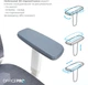 Кресло компьютерное офисное эргономичное OfficePro Balance OC620-W-DG-DG White/Dark Gray - изображение 8