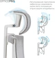 Кресло компьютерное офисное эргономичное Officepro Balance OC620-W-LG-LG White/Light Gray - изображение 7