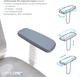 Кресло компьютерное офисное эргономичное Officepro Balance OC620-W-LG-LG White/Light Gray - изображение 8