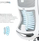 Кресло компьютерное офисное эргономичное OfficePro Balance OC620-W-DG-DG White/Dark Gray - изображение 15