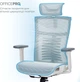 Кресло компьютерное офисное эргономичное Officepro Balance OC620-W-LG-LG White/Light Gray - изображение 14