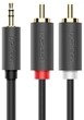 Кабель Ugreen AV102 3.5 мм Male to 2xRCA Male Audio Cable 2 м Black (10510_1) - изображение 2