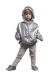 Детская ветровка Фольга-Серебро FeltFabricDesign (АРТ DD05) M — рост 116 см, водоотталкивающая куртка с хлопковой подкладкой - изображение 7