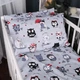 Наволочка MirSon Бязь Kids Time 17-0672 Silver Owlets 40х60 см (2200010183986) - изображение 1