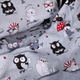 Наволочка MirSon Бязь Kids Time 17-0672 Silver Owlets 40х60 см (2200010183986) - изображение 5