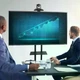 Передвижная напольная, презентационная стойка - крепление для телевизора с диагональю 32-75 дюймов на колесах с 2 полками для ноутбука и приставки - изображение 9