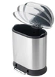 Відро для сміття з плавним закриттям овальне Mixxus Premium Strong-TC0120 SS Color 20л колір наржавійка (MI7081) - зображення 2