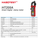 Токоизмерительные клещи HABOTEST HT205A цифровой мультиметр TrueRMS 600В AC/DC вольтметр амперметр - изображение 7