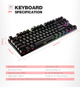 Клавиатура игровая механическая проводная USB с подсветкой 87 клавиш HAVIT HV-KB435L-LED Синие свитчи - изображение 12