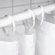 Кольца для шторки IKEA HASSJÖN белые кольца на шторку для ванной и душа 004.660.08 - изображение 2