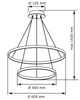 Люстра Goldlux 330017-PLX Lea LED 2x35W 4000К 4600Lm IP20 - изображение 9