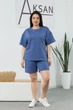 Костюм 25.2653 б 52(3XL), Трикотаж двонитка, колір Джинсовий - изображение 1
