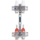 Коллектор для теплого пола ICMA 2 контура с расходомерами 1"/3/4" №К073 87K073179PG32QU - изображение 1