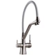 Cмеситель для кухни с краном для фильтрованной воды GLOBUS LUX Lazer GLLR-0700-L-08-08 сатин латунь 000029241 - изображение 6