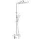 Душова система Q-TAP Swan Cascada із верхнім душем та виливом латунь хром QTSWA111CRW45570 - зображення 1