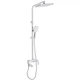 Душова система Q-TAP Swan Cascada із верхнім душем та виливом латунь хром QTSWA111CRW45570 - зображення 8