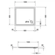 Піддон для душової кабіни DURAVIT Starck Slimline 100x90x5см прямокутний акрил без сифону білий 720120000000000 - зображення 4
