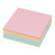 Папір для нотаток кольор. BUROMAX 9*9*3см, до 300 арк. не скл. ЛЮКС "ДЕКОР" PASTEL 2283 (96) /BM.2283/ - зображення 2