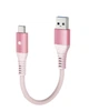 Кабель CONMDEX USB A to USB-C 15Вт, USB 3.1 Gen2, 10Gbps, 0.6м, pink - изображение 1
