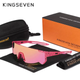 Протиударні велосипедні поляризаційні сонцезахисні окуляри KINGSEVEN 920 Pink Speckle - зображення 1