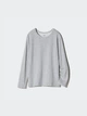 Лонгслів Uniqlo розмір XXL світло сірий (03) (469751) - изображение 1