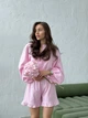 Жіночий лляний костюм з шортами (блуза + шорти) Uaclothes 42-44 Рожевий (like33473-136871349) - изображение 1